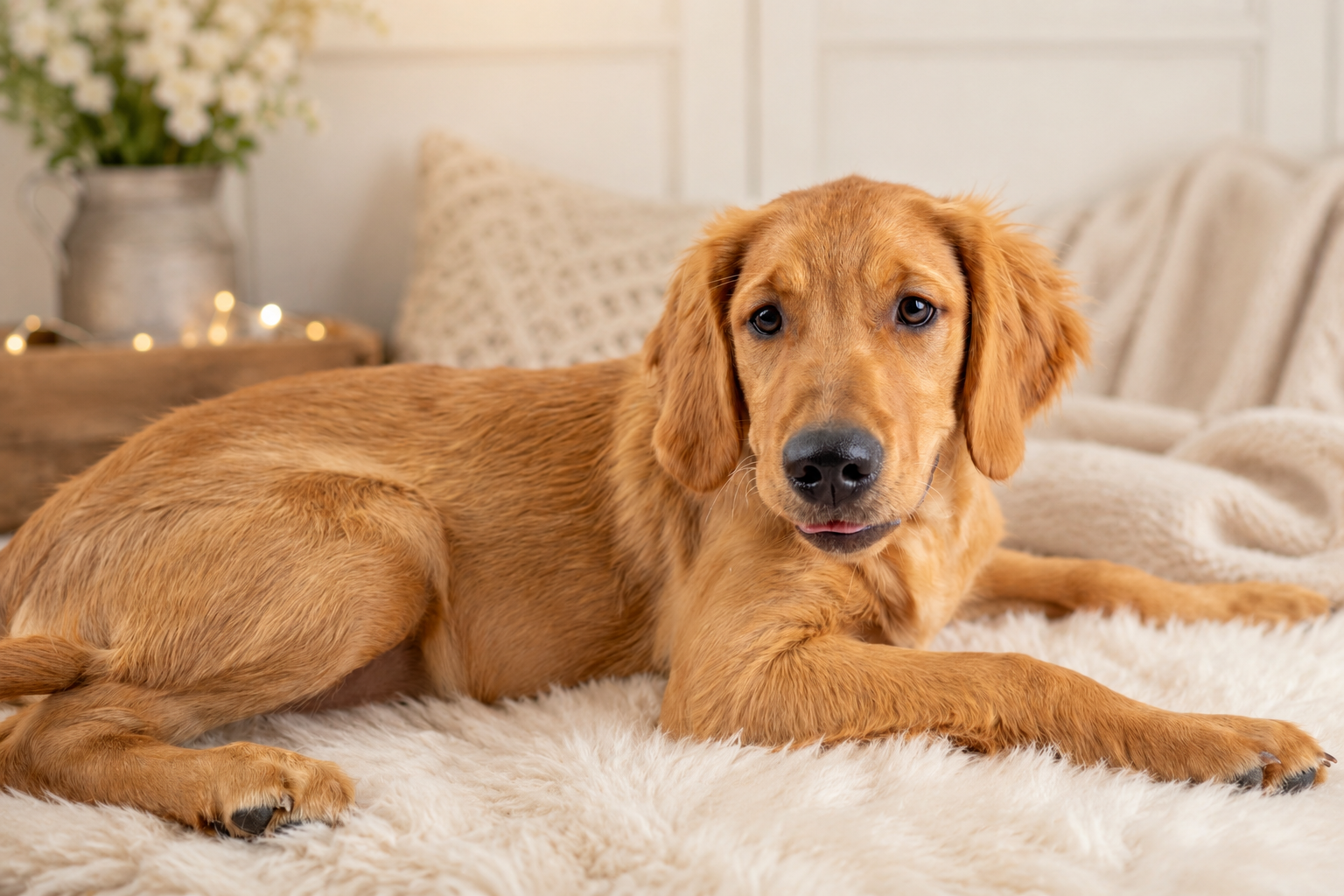 Nova - Golden Retriever dam at Country Lane Doodles, Red